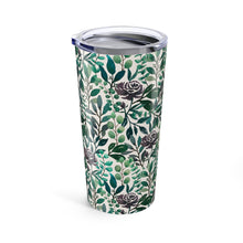 Load image into Gallery viewer, Purple Flowers &amp; Eucalyptus Leaves Travel Mug