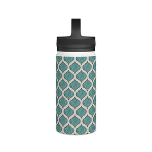 Turquoise Tile Handle Lid Water Bottle