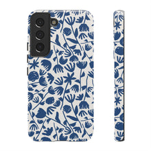 Load image into Gallery viewer, Dark Blue Floral Phone Case
