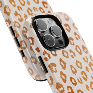 Copper Leopard Print Phone Case
