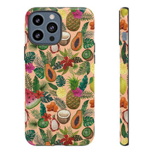 Load image into Gallery viewer, Tropical Fruit and Flowers Phone Case