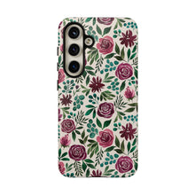 Load image into Gallery viewer, Magenta Floral Eucalyptus Phone Case
