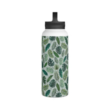 Load image into Gallery viewer, Tropical Leaves Handle Lid Water Bottle