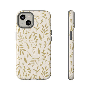 Gold Falling Leaves Phone Case