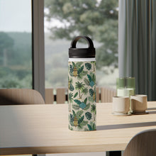 Load image into Gallery viewer, Palms and Lanterns Handle Lid Water Bottle