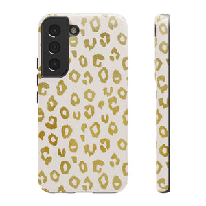 Gold Leopard Print Phone Case