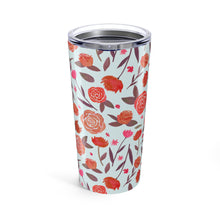 Load image into Gallery viewer, Red Floral Travel Mug