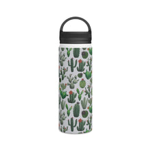 Load image into Gallery viewer, Cactus Watercolor Handle Lid Water Bottle
