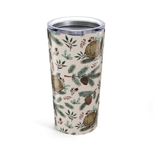 Load image into Gallery viewer, Winter Branches, Berries and Pine Cones Travel Mug