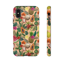Load image into Gallery viewer, Tropical Fruit and Flowers Phone Case