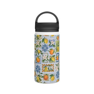 Mediterranean Stamps Handle Lid Water Bottle