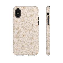 Load image into Gallery viewer, Gold Magnolia Phone Case