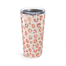 Load image into Gallery viewer, Rose Gold Leopard Print Travel Mug
