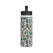 Load image into Gallery viewer, Cactus Watercolor Handle Lid Water Bottle