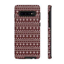 Load image into Gallery viewer, Red Snowflake Pattern Phone Case