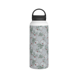 Texas Christmas Handle Lid Water Bottle