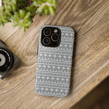 Load image into Gallery viewer, Gray Snowflake Pattern Phone Case