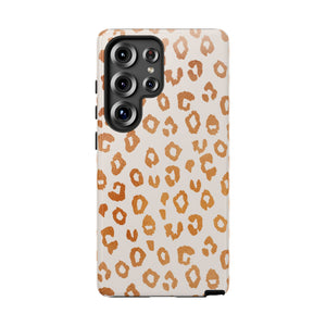 Copper Leopard Print Phone Case