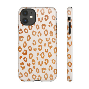 Copper Leopard Print Phone Case