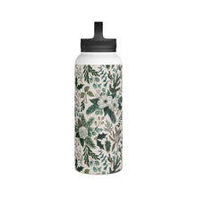 Load image into Gallery viewer, Winter Floral Handle Lid Water Bottle