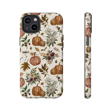 Load image into Gallery viewer, Fall Pumpkins, Flowers and Leaves Phone Case