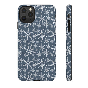 Blue Snowflakes Phone Case