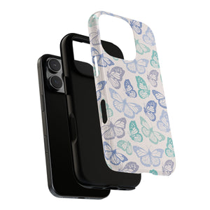 Purple and Green Butterfly Phone Case