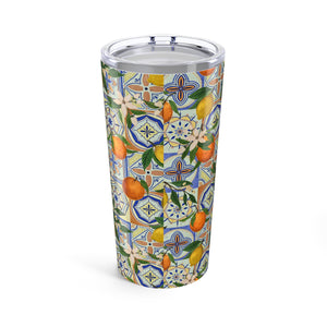 Orange and Lemon Tile Travel Mug
