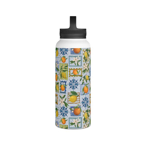 Mediterranean Stamps Handle Lid Water Bottle
