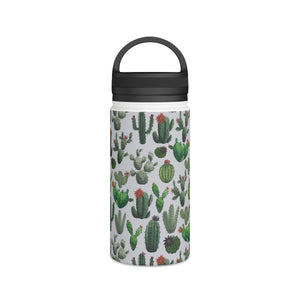 Cactus Watercolor Handle Lid Water Bottle