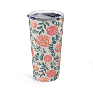 Watercolor Floral Travel Mug