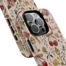 Load image into Gallery viewer, Bows, Flowers and Cherries Phone Case