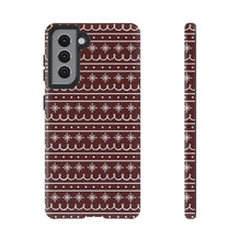 Load image into Gallery viewer, Red Snowflake Pattern Phone Case