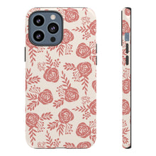 Load image into Gallery viewer, Warm Pink Floral Phone Case