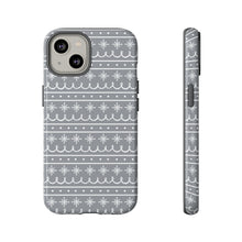 Load image into Gallery viewer, Gray Snowflake Pattern Phone Case