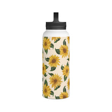 Load image into Gallery viewer, Summer Sunflower Handle Lid Water Bottle