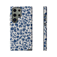 Load image into Gallery viewer, Dark Blue Floral Phone Case