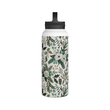 Load image into Gallery viewer, Winter Floral Handle Lid Water Bottle