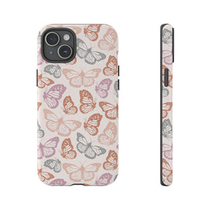 Orange and Pink Butterfly Phone Case