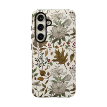 Load image into Gallery viewer, Watercolor Fall Leaves and Flowers Phone Case