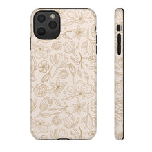 Load image into Gallery viewer, Gold Magnolia Phone Case