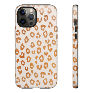 Copper Leopard Print Phone Case