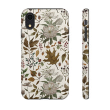 Load image into Gallery viewer, Watercolor Fall Leaves and Flowers Phone Case