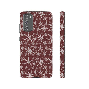 Red Snowflakes Phone Case