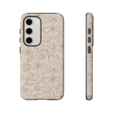 Load image into Gallery viewer, Gold Magnolia Phone Case
