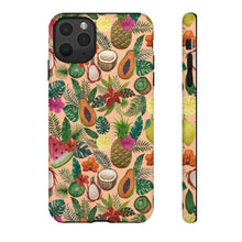 Load image into Gallery viewer, Tropical Fruit and Flowers Phone Case