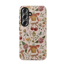 Load image into Gallery viewer, Bows, Flowers and Cherries Phone Case