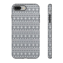 Load image into Gallery viewer, Gray Snowflake Pattern Phone Case