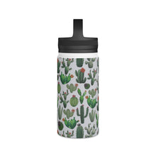 Load image into Gallery viewer, Cactus Watercolor Handle Lid Water Bottle