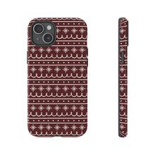 Load image into Gallery viewer, Red Snowflake Pattern Phone Case
